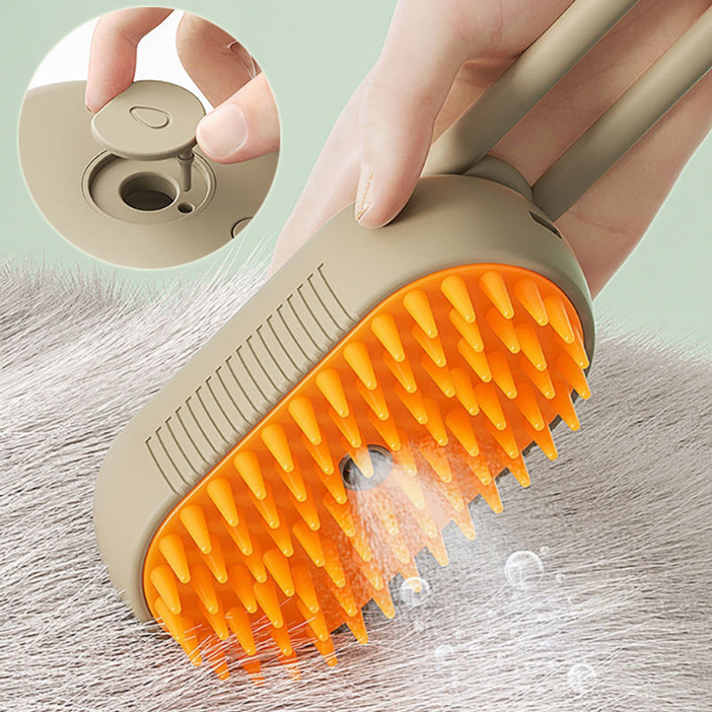 Escova Removedora de Pelos a Vapor 3 em 1