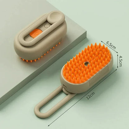 Escova Removedora de Pelos a Vapor 3 em 1