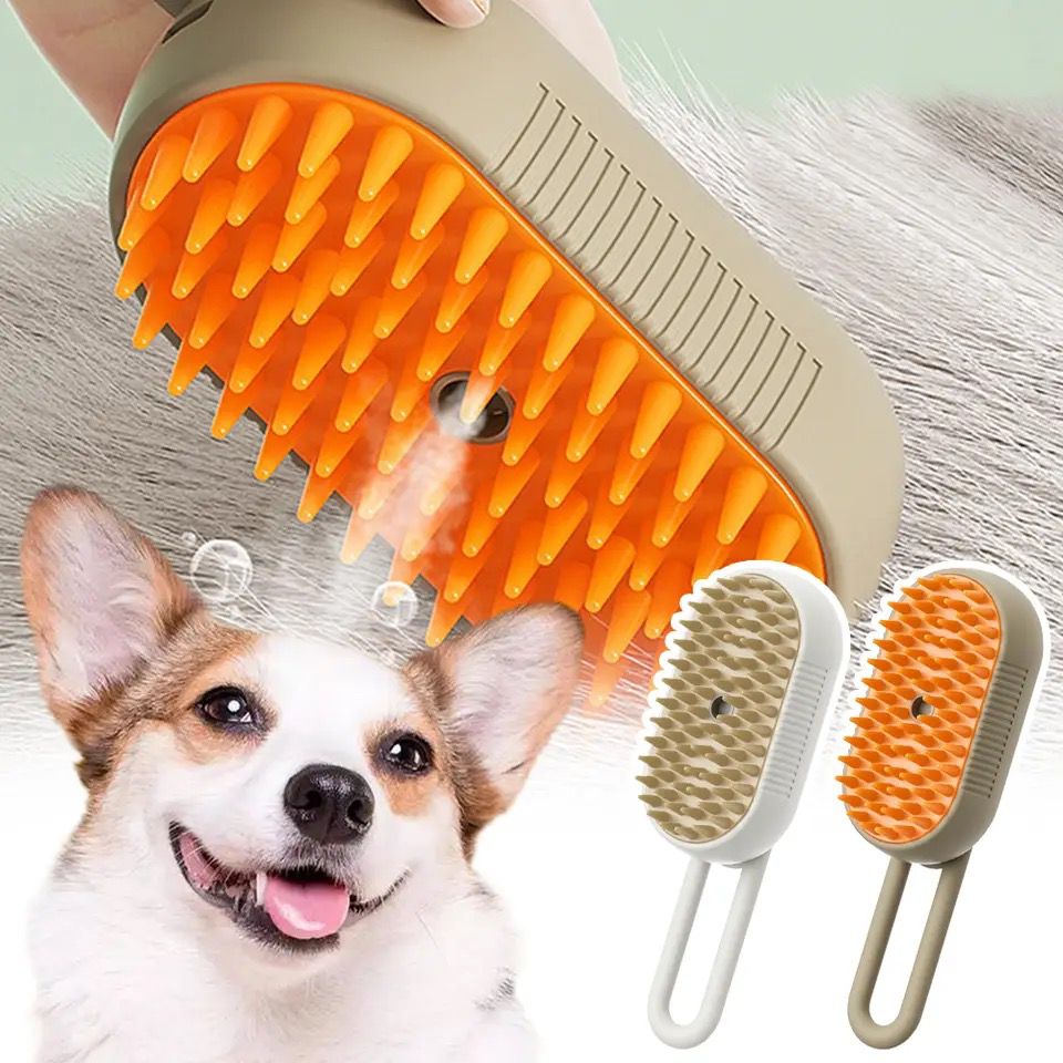 Escova Removedora de Pelos a Vapor 3 em 1