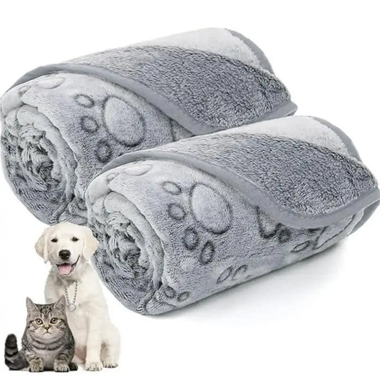 Cobertor Fofo para Pets com Estampa – Macio, Quentinho e Confortável para Cães e