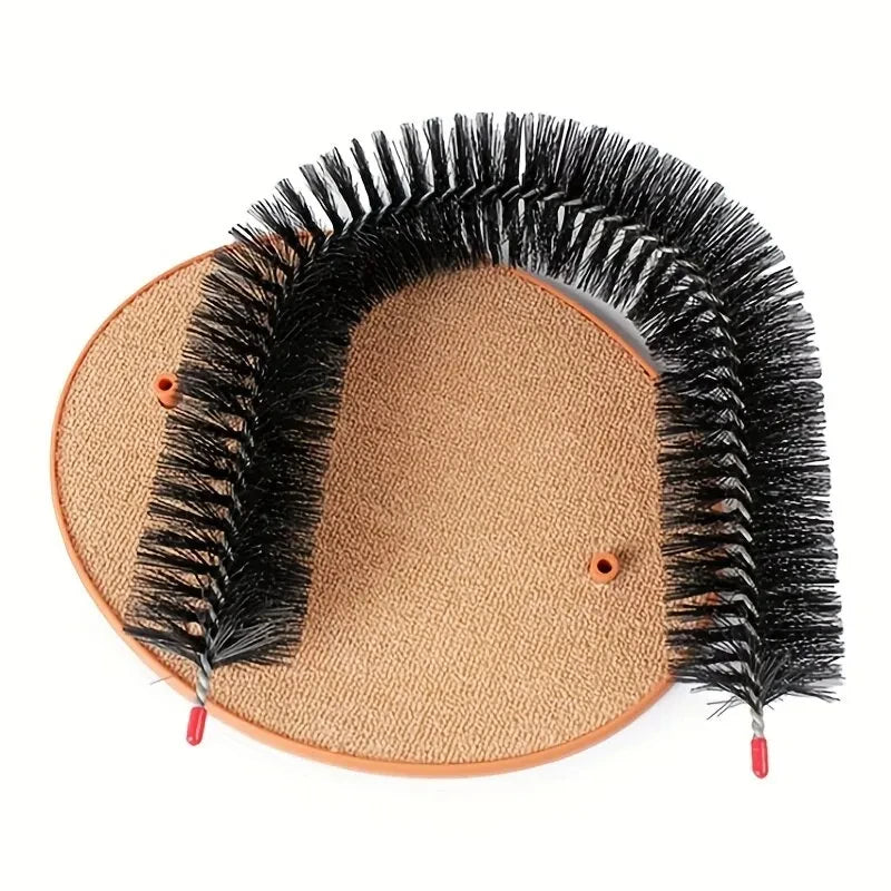Autoescova para Gatos com Arco – Brinquedo de Higiene e Arranhador Integrado