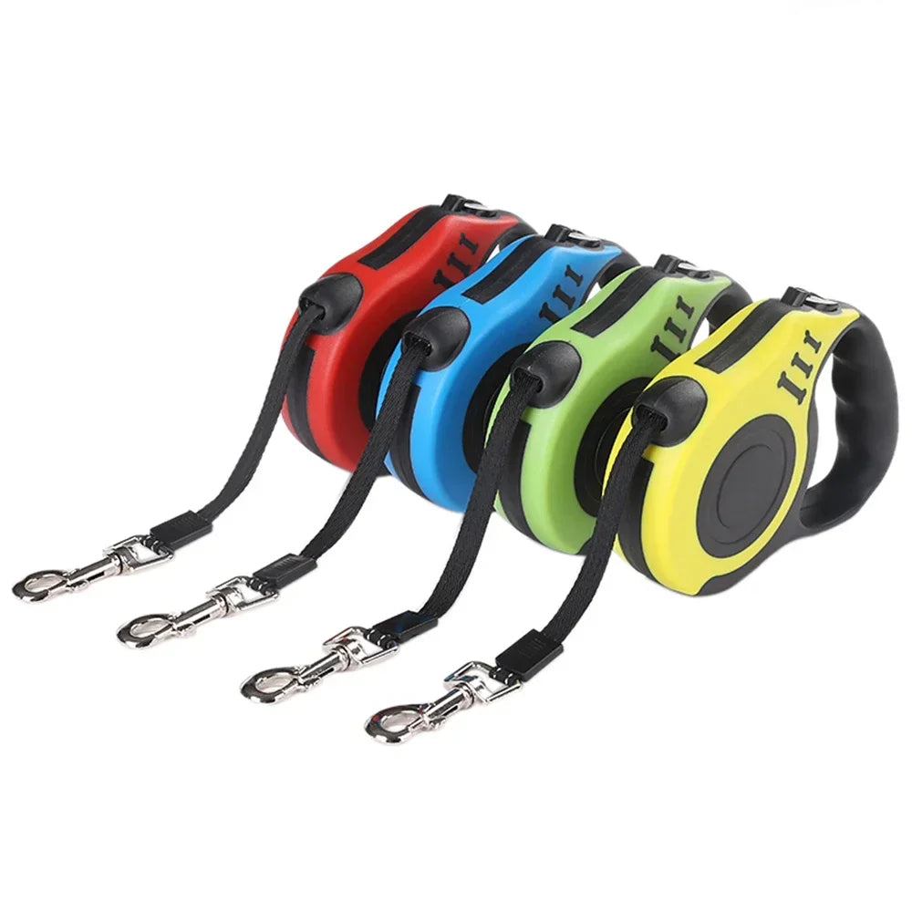 Guia Retrátil Automática para Cães – Corda Extensível de 3m ou 5m