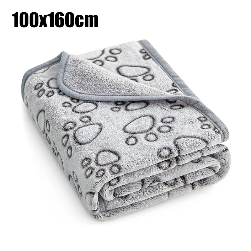 Cobertor Fofo para Pets com Estampa – Macio, Quentinho e Confortável para Cães e