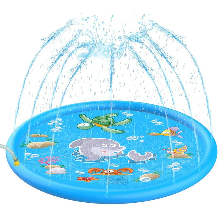 Piscina Inflável com Aspersor para Pets e Crianças