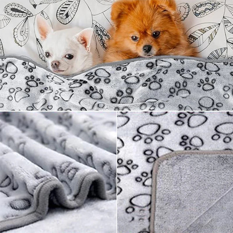 Cobertor Fofo para Pets com Estampa – Macio, Quentinho e Confortável para Cães e