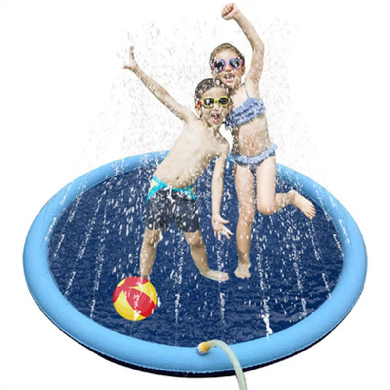 Piscina Inflável com Aspersor para Pets e Crianças