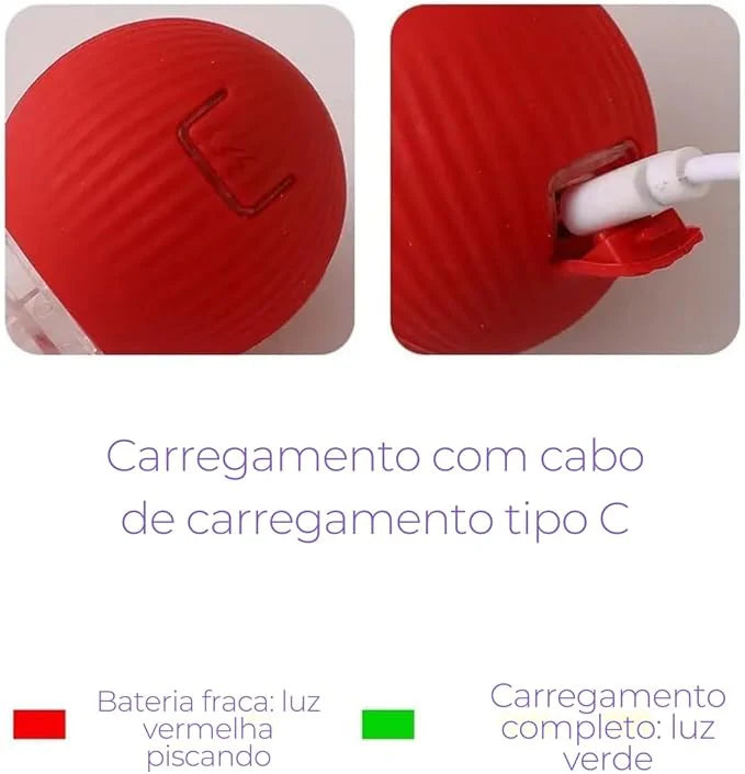 Bola interativa para cães e gatos